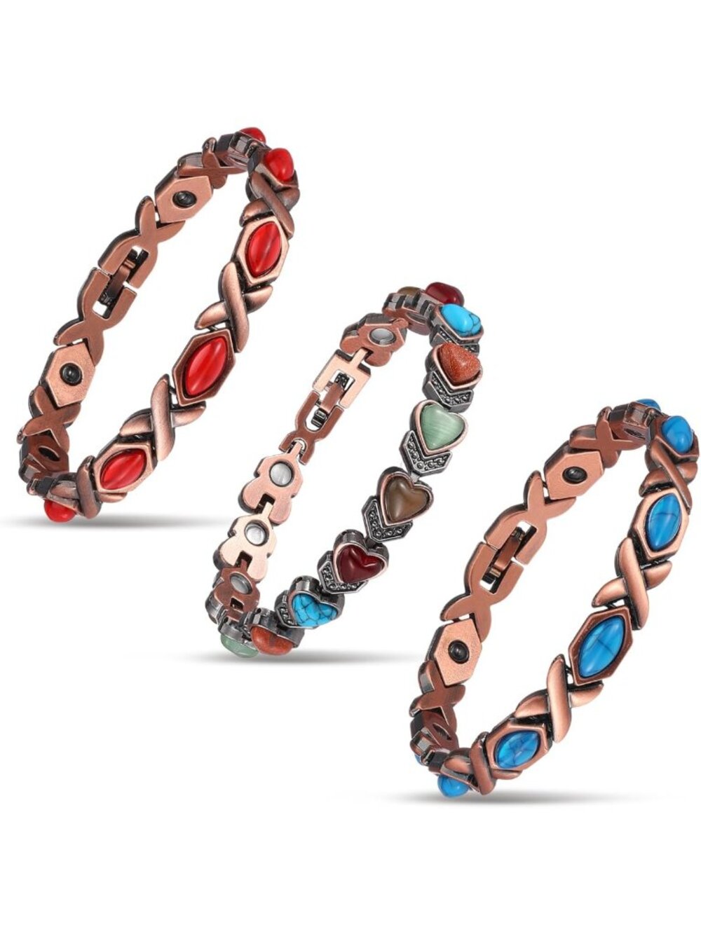 Adjustable Magnetic Copper Bracelet for Women - Stylish & Therapeutic Jewelry